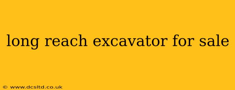 long reach excavator for sale