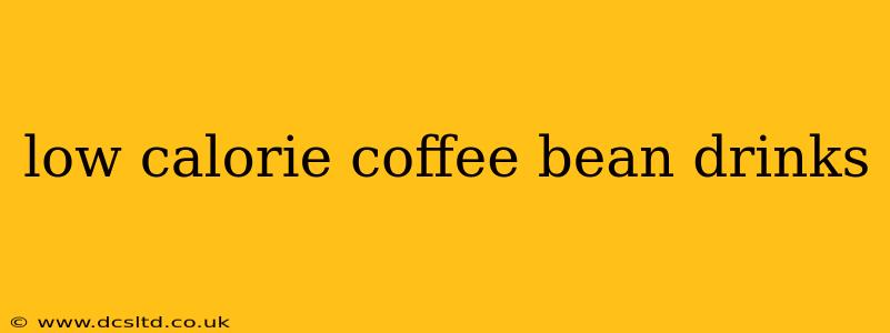 low calorie coffee bean drinks