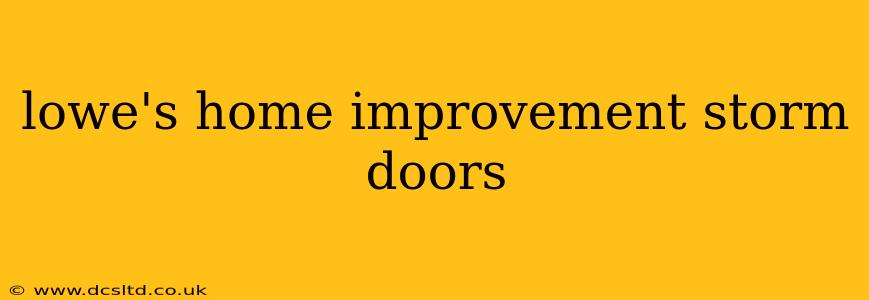 lowe's home improvement storm doors