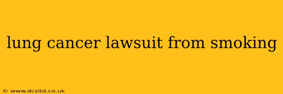 lung cancer lawsuit from smoking
