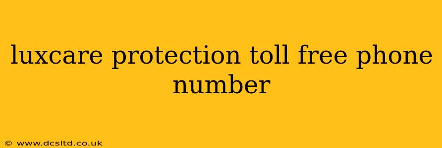 luxcare protection toll free phone number
