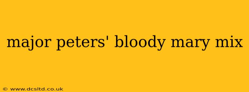major peters' bloody mary mix