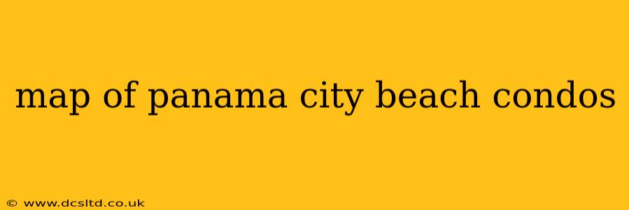 map of panama city beach condos