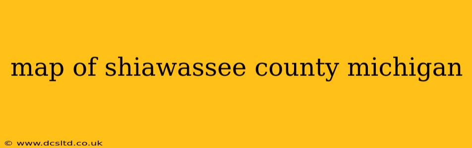 map of shiawassee county michigan