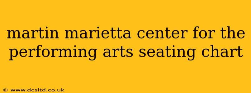 martin marietta center for the performing arts seating chart