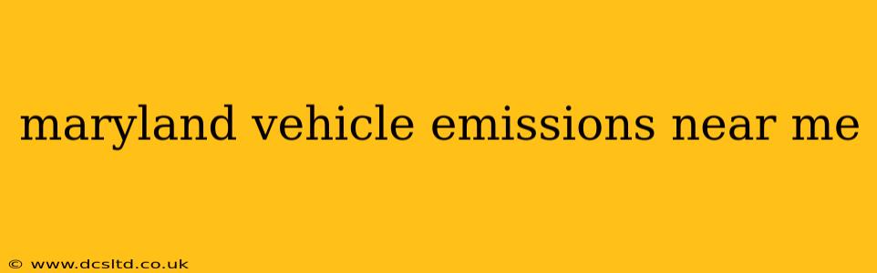 maryland vehicle emissions near me