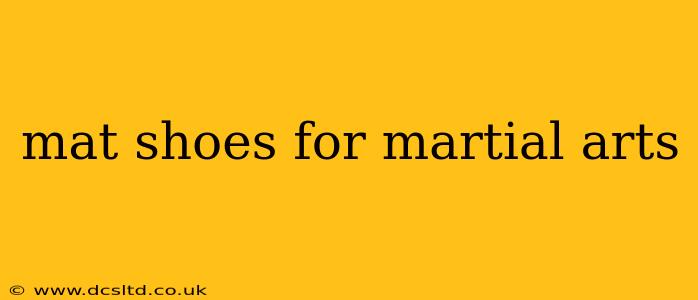 mat shoes for martial arts