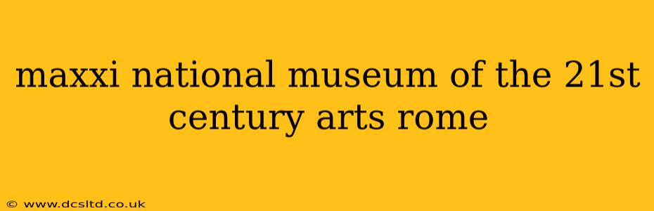 maxxi national museum of the 21st century arts rome