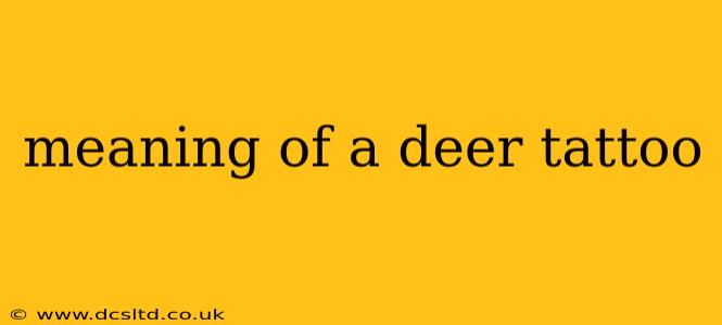 meaning of a deer tattoo