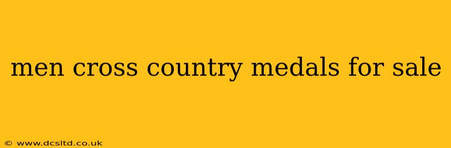 men cross country medals for sale
