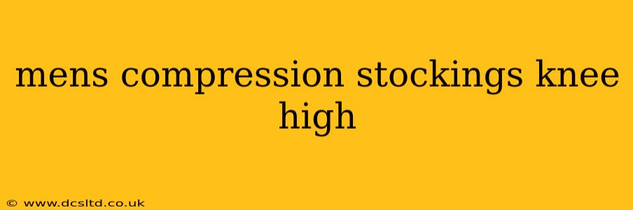 mens compression stockings knee high
