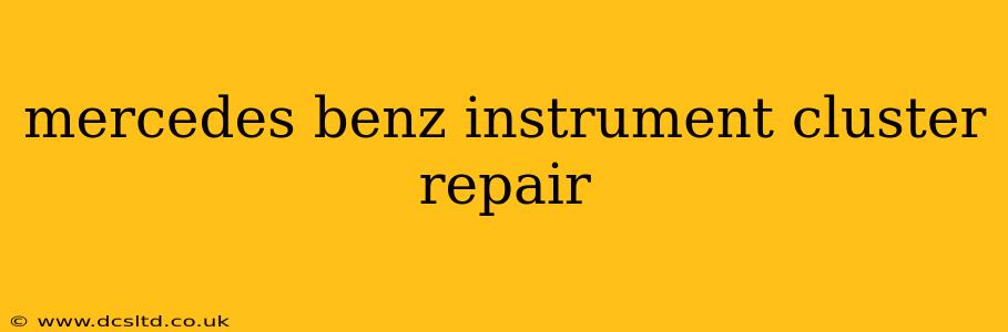 mercedes benz instrument cluster repair