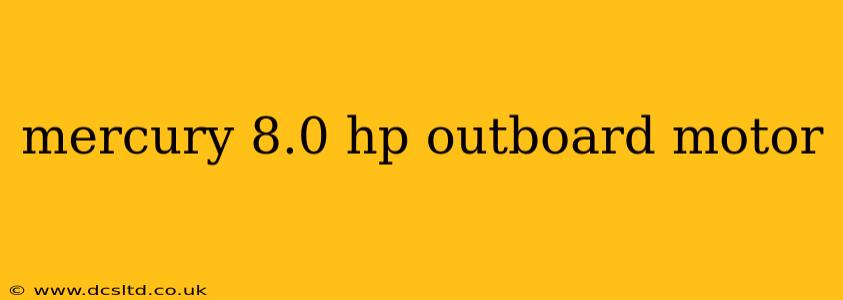 mercury 8.0 hp outboard motor