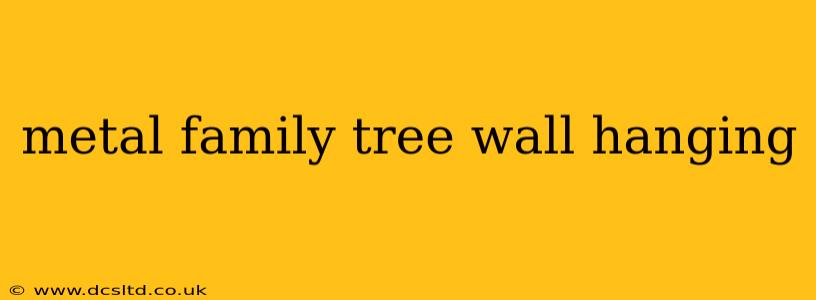 metal family tree wall hanging
