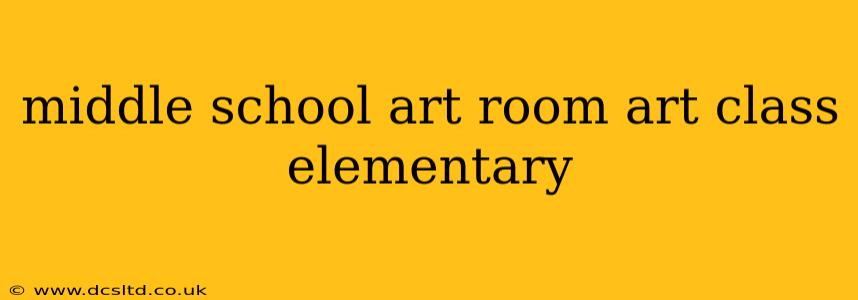 middle school art room art class elementary