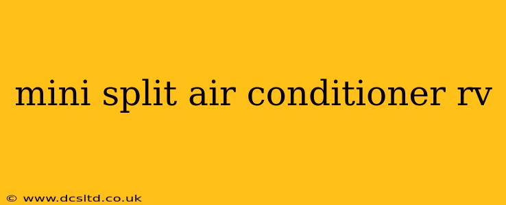 mini split air conditioner rv