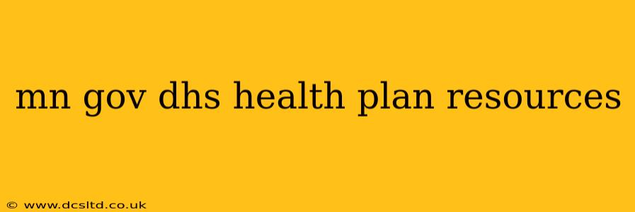 mn gov dhs health plan resources