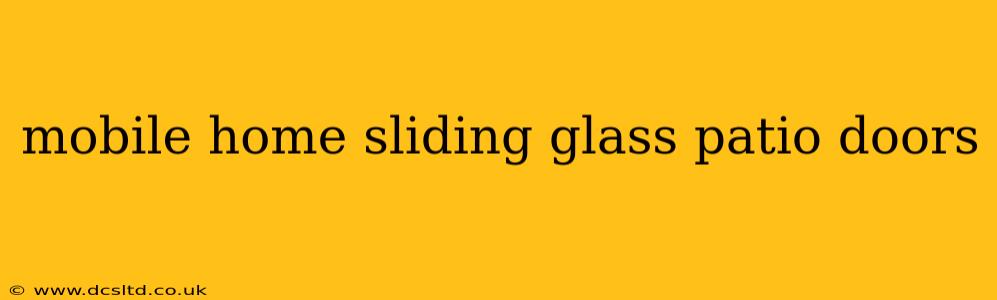 mobile home sliding glass patio doors