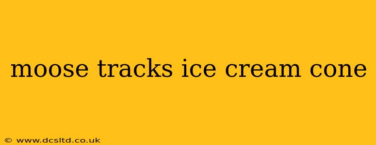 moose tracks ice cream cone