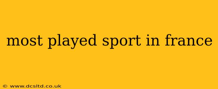 most played sport in france