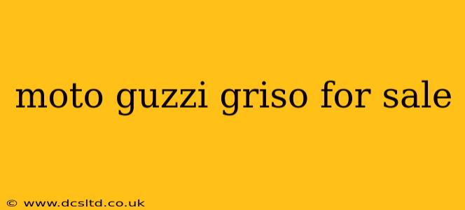 moto guzzi griso for sale