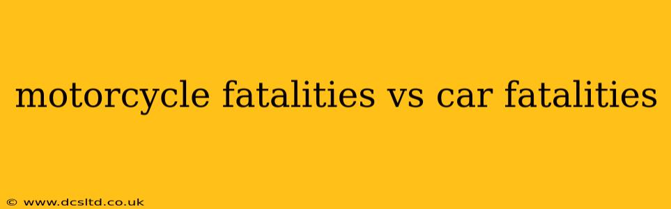 motorcycle fatalities vs car fatalities