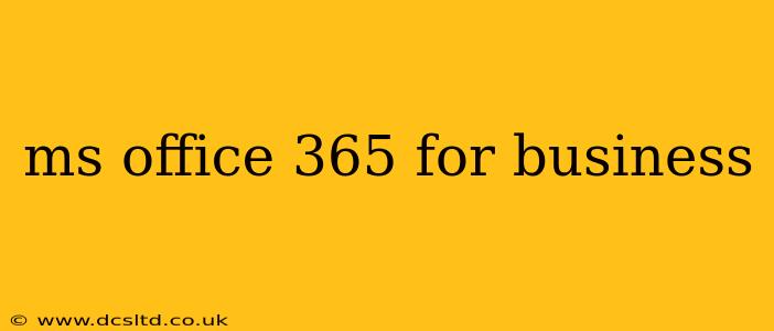 ms office 365 for business