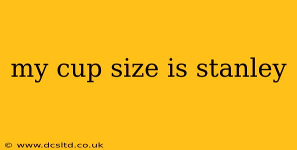 my cup size is stanley