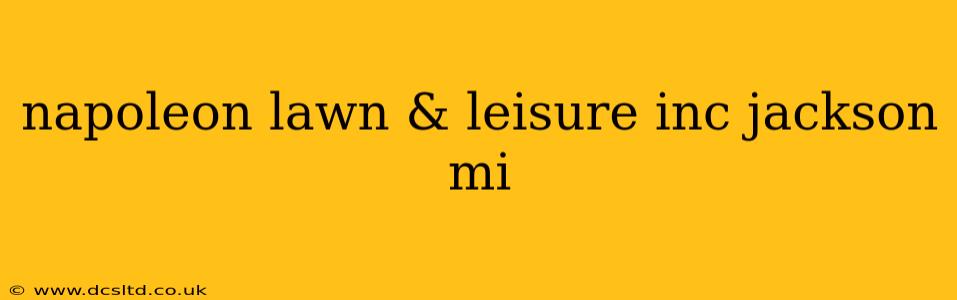napoleon lawn & leisure inc jackson mi