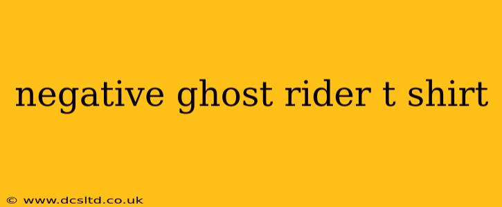 negative ghost rider t shirt