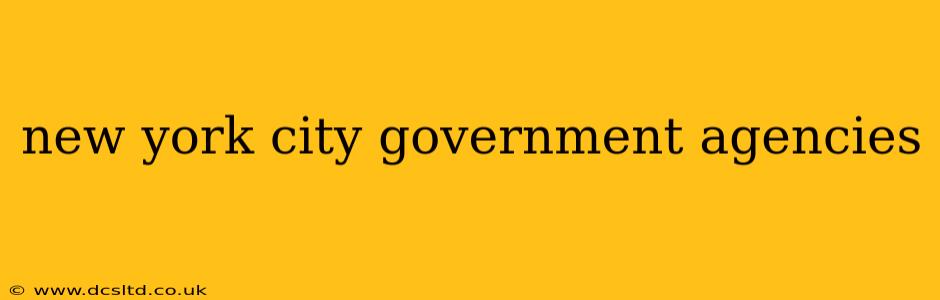 new york city government agencies