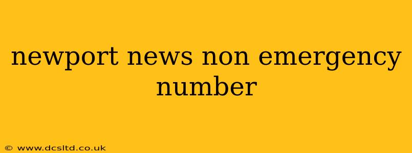 newport news non emergency number