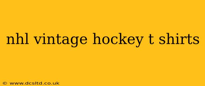nhl vintage hockey t shirts