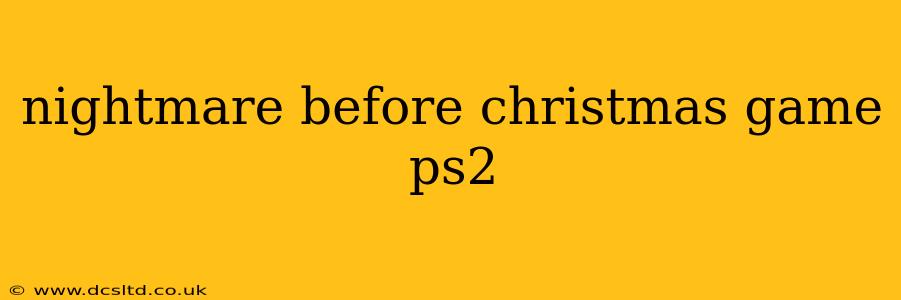 nightmare before christmas game ps2