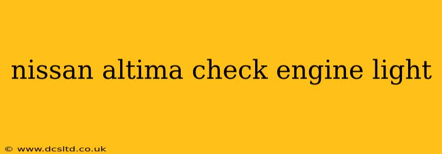 nissan altima check engine light