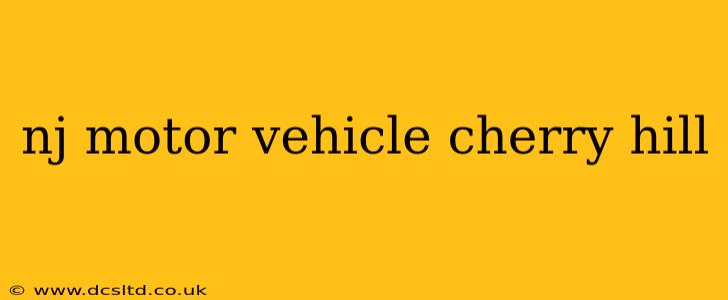 nj motor vehicle cherry hill