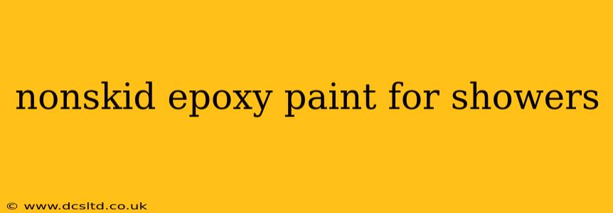 nonskid epoxy paint for showers