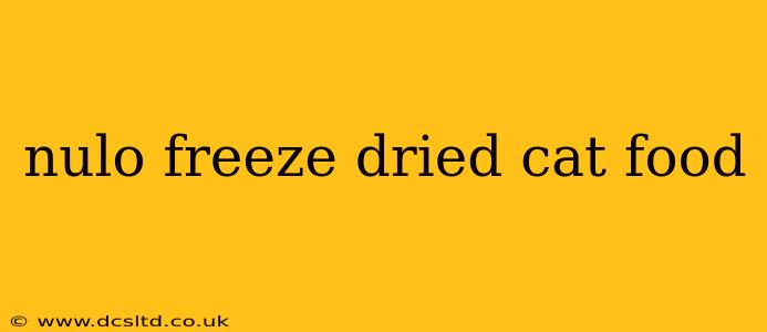 nulo freeze dried cat food