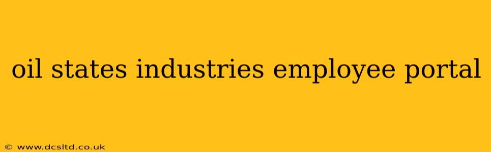 oil states industries employee portal