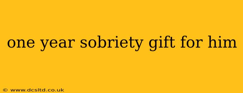one year sobriety gift for him