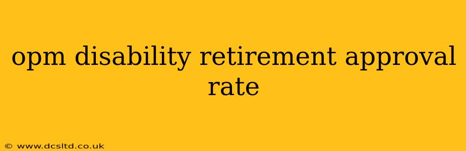 opm disability retirement approval rate