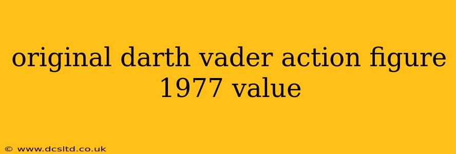 original darth vader action figure 1977 value