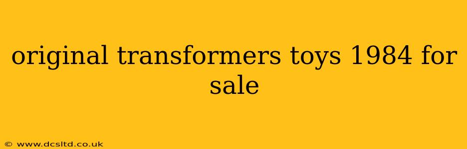 original transformers toys 1984 for sale