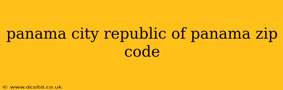 panama city republic of panama zip code