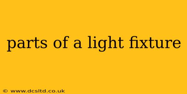 parts of a light fixture