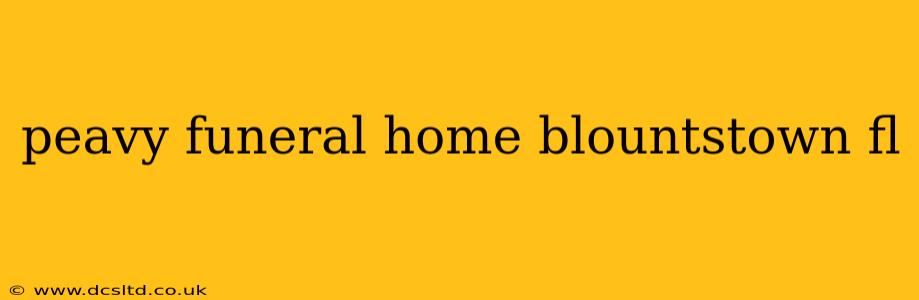 peavy funeral home blountstown fl