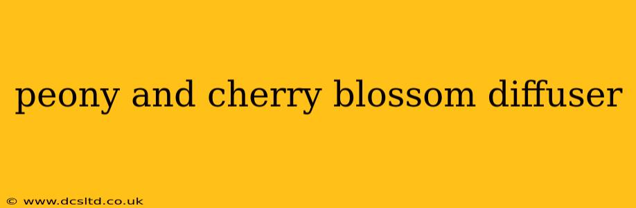 peony and cherry blossom diffuser