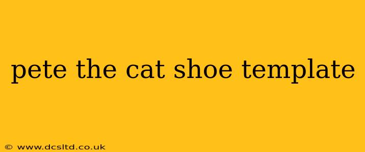 pete the cat shoe template