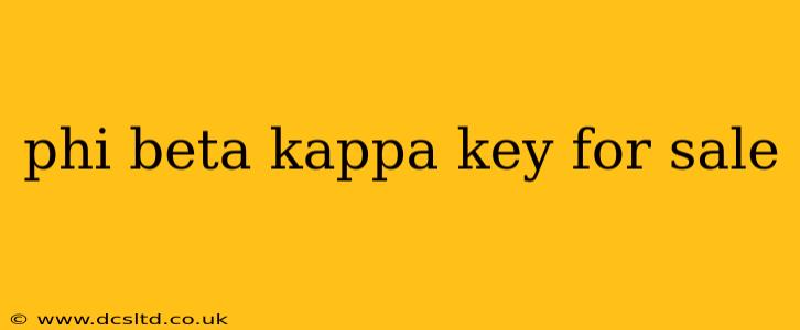 phi beta kappa key for sale