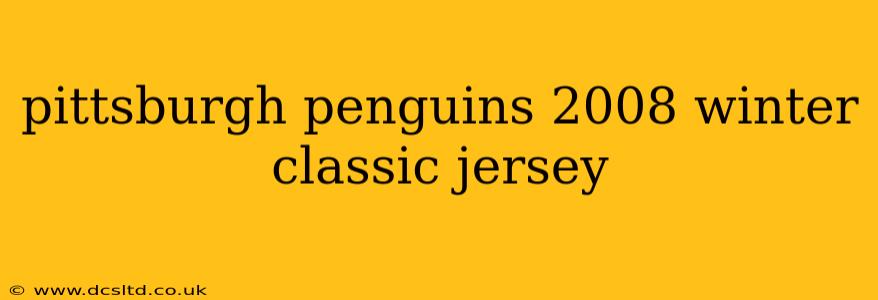 pittsburgh penguins 2008 winter classic jersey